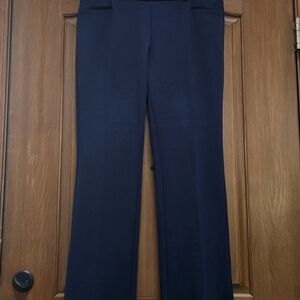 New York & Company Blue Straight Leg Pants Size L